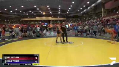 145 lbs Cons. Round 5 - Kolby McClain, MO vs Charlie Weber, WI