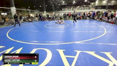 50 lbs Round 1 (6 Team) - Samson Drane, GREAT NECK WC - GOLD vs Barret Switzer, SHENANDOAH VALLEY WC