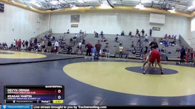 220 lbs Quarterfinal - Devyn Orman, Northview Wrestling Club vs Keagan Martin, Madman Wrestling Academy LLC