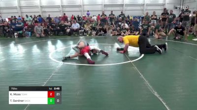 75 lbs Pools - Kruz Moss, Team Gotcha vs Trent Gardner, Backbone Wrestling Club