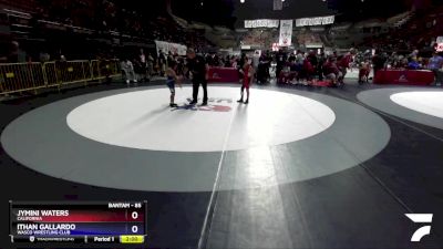 85 lbs Cons. Round 3 - Jymini Waters, California vs Ithan Gallardo, Wasco Wrestling Club