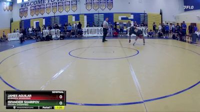 132 lbs Semifinal - Isfandier Sharipov, Osceola (Kissimmee) vs James Aguilar, Riverview (Riverview)