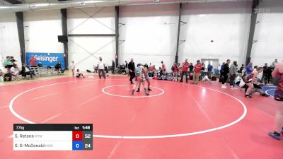 77 kg Rr Rnd 2 - Serenity Retana, Maine Trappers vs Shelby Gipson-McDonald, MGW Jaw Breakers