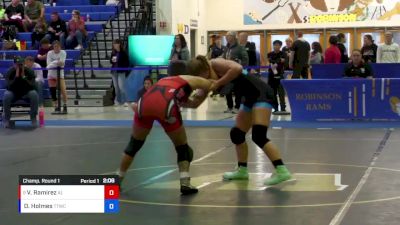 53 lbs Champ. Round 1 - Vanessa Ramirez, Army (WCAP) vs Dianna Holmes, Team Tornado Wrestling Club