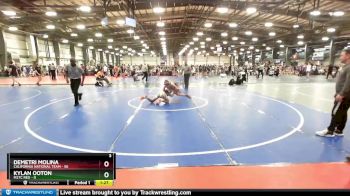 120 lbs Rd# 1 9:00am Friday - Demetri Molina, California National Team vs Kylan Ooton, M2TC Red