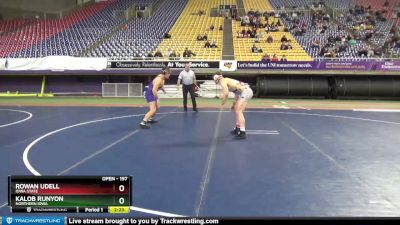 197 lbs Champ. Round 1 - Rowan Udell, Iowa State vs Kalob Runyon, Northern Iowa