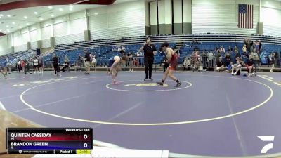 138 lbs 1st Place Match - Quinten Cassiday, MI vs Brandon Green, IL