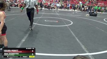 52 lbs Champ. Round 2 - Holden Merritt, Team Haysville Wrestling Club vs Reed Engbroten, EXCELSIOR SPRINGS