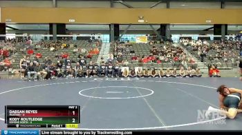 150 lbs Quarterfinals (8 Team) - Kody Routledge, Edmond North vs Daegan Reyes, Mustang