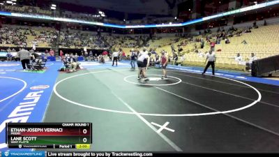 215 Class 1 lbs Champ. Round 1 - Lane Scott, West Platte vs Ethan-Joseph Vernaci, Priory