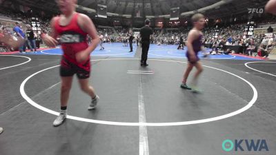 120 lbs Quarterfinal - Alek Aguilar, Fort Gibson Youth Wrestling vs Braxton McIlwain, Lions Wrestling Academy