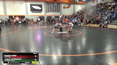 72 lbs Cons. Round 1 - Mason Greif, MWC Elite vs Gable Osterhout, Hammerin Hawks