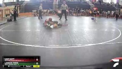 45 lbs Round 1 (8 Team) - Liam Gatt, Backyard Brawlers Black vs Landon Paris, West Virginia Wild