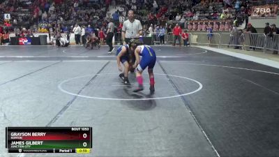 88 lbs Cons. Round 1 - Grayson Berry, Norton vs James Gilbert, Junction City