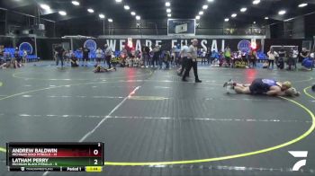 220 lbs Round 2 (8 Team) - Andrew Baldwin, Michigan Gold Pitbulls vs Latham Perry, Michigan Black Pitbulls