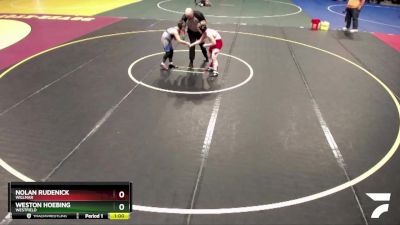 130 lbs Cons. Round 2 - Weston Hoebing, Westfield vs Nolan Rudenick, Willmar