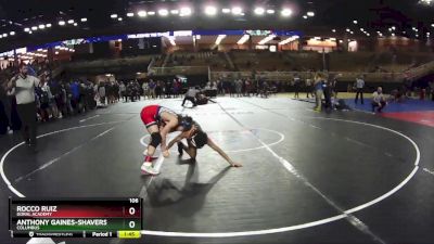 106 lbs Champ. Round 2 - Anthony Gaines-Shavers, Columbus vs Rocco Ruiz, Doral Academy