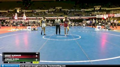 165 lbs Finals (2 Team) - Gerrit Nijenhuis, Oklahoma vs Jordan Slivka, Ohio University