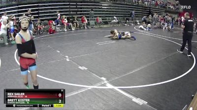 80 lbs Semis & 1st Wrestleback (8 Team) - Rex Sailer, Nebraska Blue vs Brett Koster, Kansas Rattlers