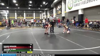 112 lbs Round 5 (6 Team) - Saphira Olsen, Doomsday vs Kailee Spencer, BVWC