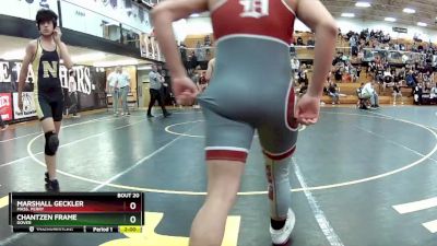 157 lbs Quarterfinal - Marshall Geckler, Mass. Perry vs Chantzen Frame, Dover