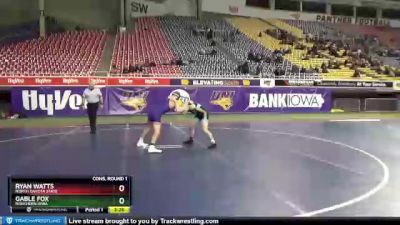 141 lbs Cons. Round 1 - Gable Fox, Northern Iowa vs Ryan Watts, North Dakota State