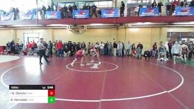 106 lbs Consi Of 8 #2 - Nick Desisto, Tewksbury vs Amauri Hernadez, Tyngsborough/Dracut