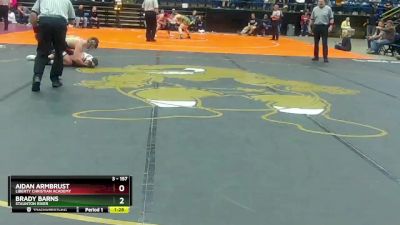 3 - 157 lbs Semifinal - Brady Barns, Staunton River vs Aidan Armbrust, Liberty Christian Academy