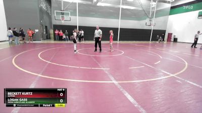 75 lbs Champ. Round 2 - Beckett Kurtz, Slyfox vs Logan Gass, Moen Wrestling Academy