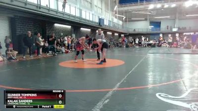 120 lbs Round 8 (10 Team) - Gunner Tompkins, Next Level WC vs Kalan Sanders, Lakeshore Titans