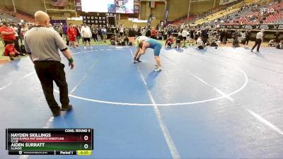 285 lbs Cons. Round 5 - Aiden Surratt, Illinois vs Hayden Skillings, Coon Rapids Mat Bandits Wrestling Club