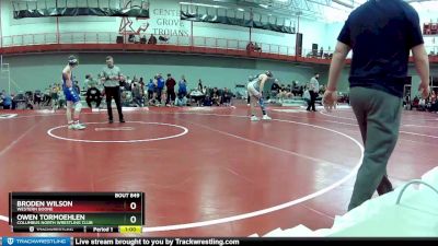 170 lbs Cons. Round 2 - Broden Wilson, Western Boone vs Owen Tormoehlen, Columbus North Wrestling Club