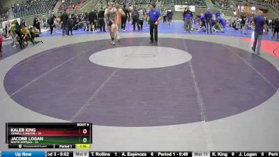 184 lbs Round 3 (4 Team) - Kaleb King, Yamhill-Carlton vs Jacobb Logan, South Umpqua