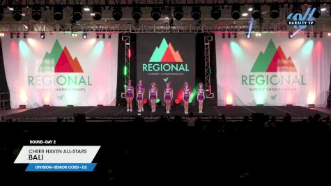 Cheer Haven All-Stars - Bali [2024 L4.2 Senior Coed - D2 Day 2] 2024 The Midwest Regional Summit