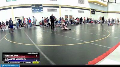 126 lbs Cons. Round 3 - Evan Oglesby, Battling Braves Wrestling Club vs Alexander VanDoren, Indiana