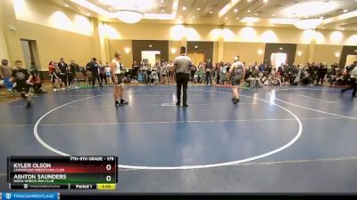 175 lbs Semifinal - Kyler Olson, Champions Wrestling Club vs Ashton Saunders, Davis Wrestling Club