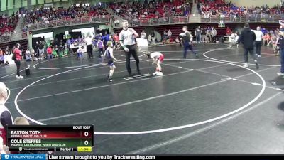 59 lbs Champ. Round 1 - Cole Steffes, Midwest Destroyers Wrestling Club vs Easton Toth, Kimball Wrestling Club