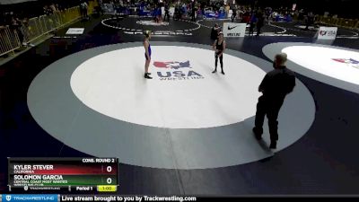 93 lbs Cons. Round 2 - Kyler Stever, California vs Solomon Garcia, Central Coast Most Wanted Wrestling Club