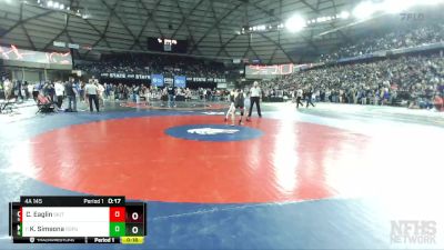 4A 145 lbs 7th Place Match - Kawika Simeona, Rogers (Puyallup) vs Chase Eaglin, South Kitsap