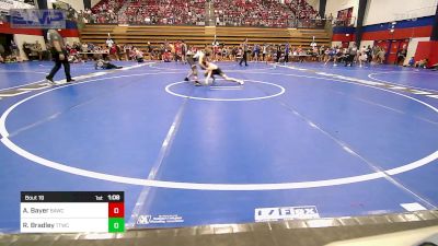 98 lbs Quarterfinal - Aiden Bayer, Broken Arrow Wrestling Club vs Riley Bradley, Team Tulsa Wrestling Club