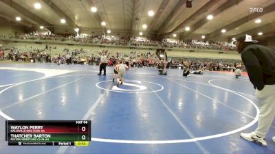 115 lbs Cons. Round 2 - Waylon Perry, Hallsville Kids Club-AA  vs Thatcher Barton, Fulton Wrestling Club-AA