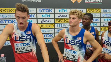 USA's 4x400m Enjoy Budapest's Atmosphere