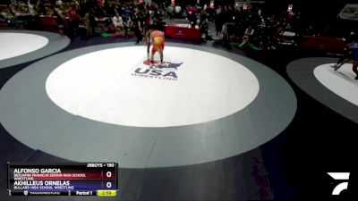 190 lbs Cons. Round 2 - Alfonso Garcia, Benjamin Franklin Senior High School Wrestling vs Akhilleus Ornelas, Bullard High School Wrestling