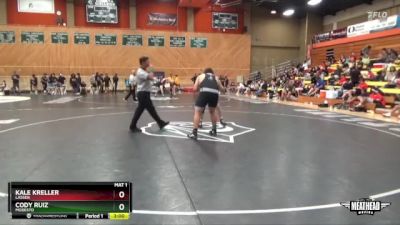 285 lbs Cons. Round 4 - Cody Ruiz, Modesto vs Kale Kreller, Lassen