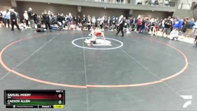 120 lbs Champ. Round 1 - Samuel Moery, WA vs Caeson Allen, CA