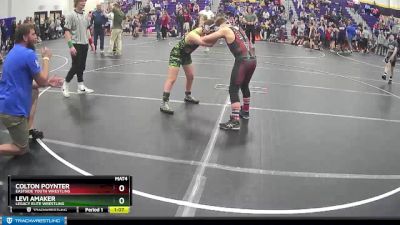 107 lbs Round 3 - Levi Amaker, Legacy Elite Wrestling vs Colton Poynter, Eastside Youth Wrestling