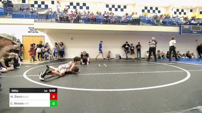 58 lbs Consi Of 4 - Nelijah Davis, Black Fox Wrestling Club vs Conner Woods, Salina Wrestling Club