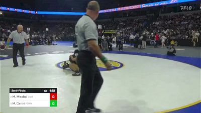 144 lbs Semifinal - Moses Mirabal, Gilroy vs Mario Carini, Poway