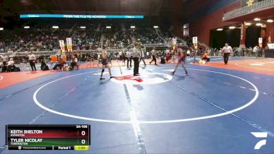 3A-106 lbs Cons. Round 1 - Tyler Nicolay, Torrington vs Keith Shelton, Evanston