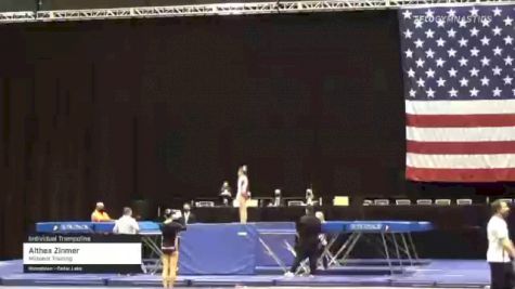 Althea Zinmer - Individual Trampoline, Midwest Training - 2021 USA Gymnastics Championships
